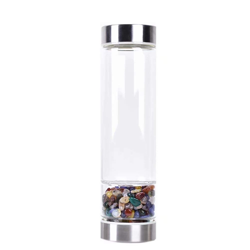 天然ストーンウォーターボトル Amazon.co.jp: Inner Gem Crystal Elixir ウォーターボトル 16オンス